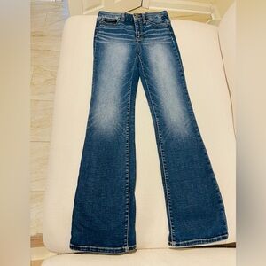 Women’s BKE Parker Denim Universal Fit High Rise Boot Cut Western Jeans 27X33.5